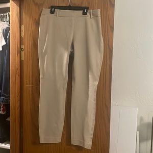 J CREW “Minnie” Khaki tapered stretch slacks size 2